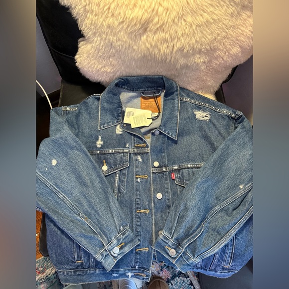 NWT Women’s Levi’s 90s Trucker Jean Denim Jacket Size Large SOLD OUT - Picture 5 of 9